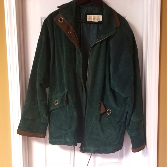 VINTAGE Genuine Suede Oversized Coat - Picture 1 of 2